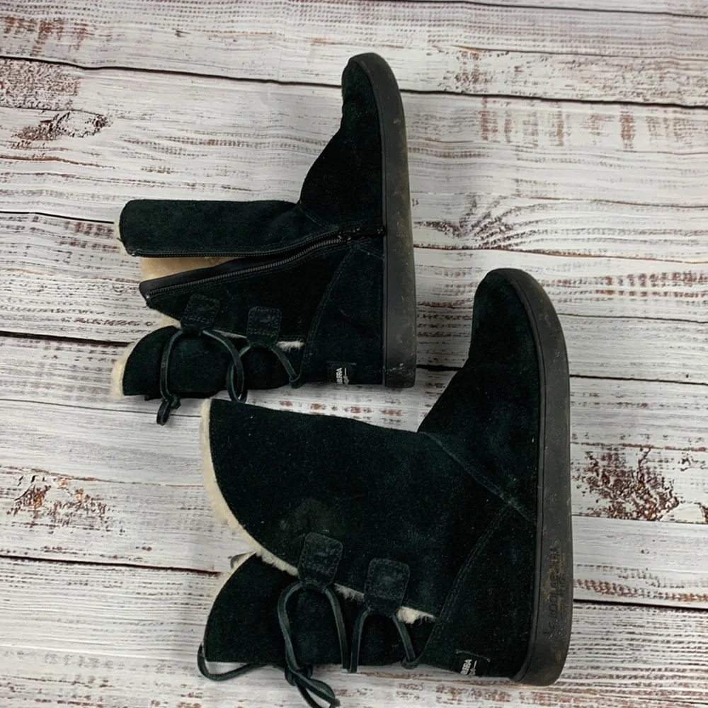 Koolaburra by UGG black boots zip and tie sz 7 - Picture 6 of 10